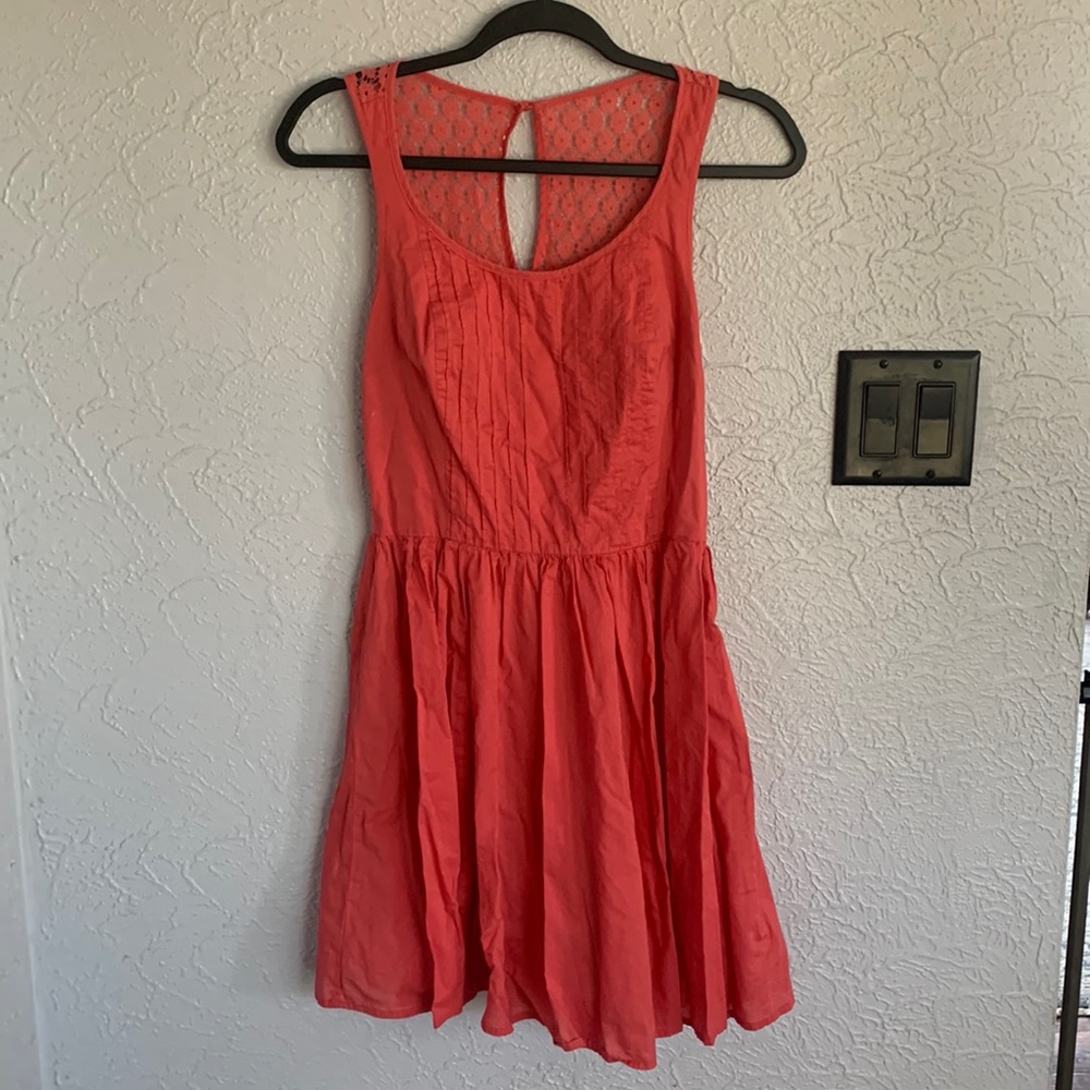 Peach day dress